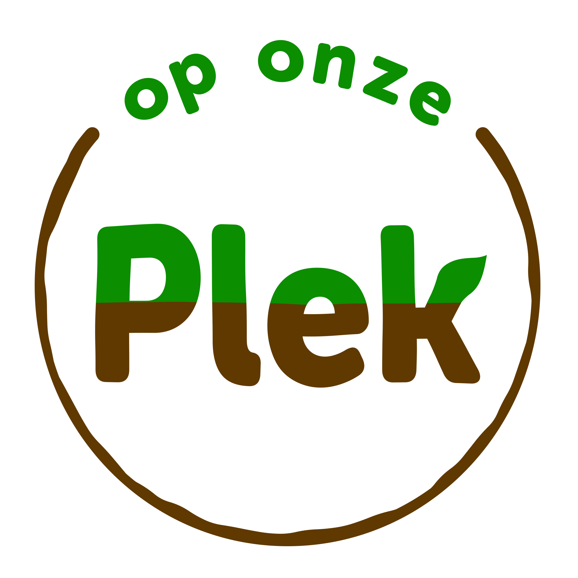 Logo van op onze plek